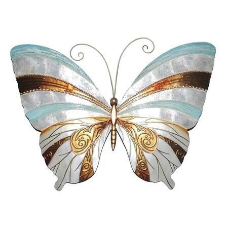 ECO STYLE HOME Eangee Home Design esh176 Wall Butterfly with Blue Pearl & Copper m2062